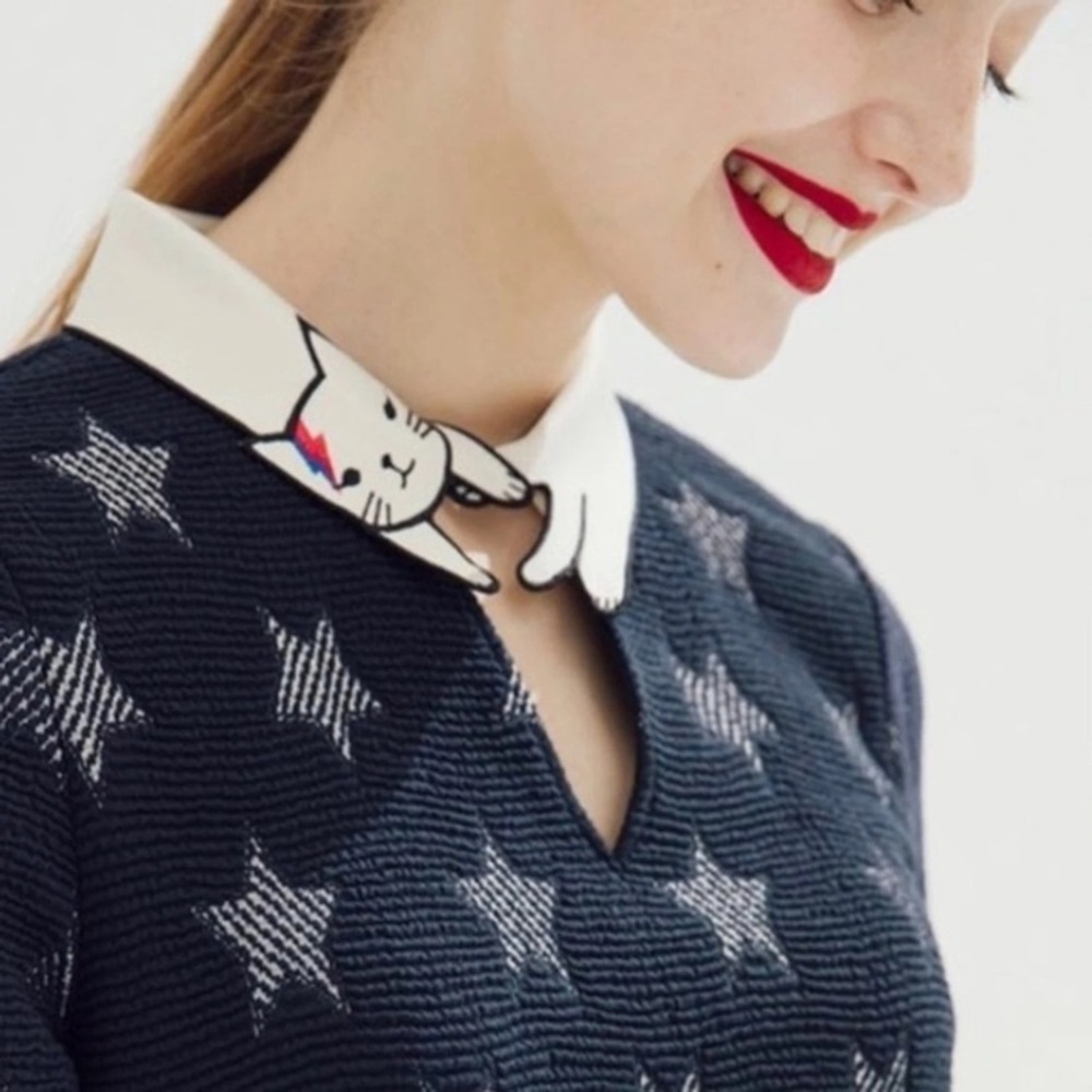 Miss Patina Bowie Cat Collar Star Dress